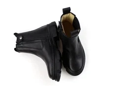 Angulus sort støvlette med lynlås